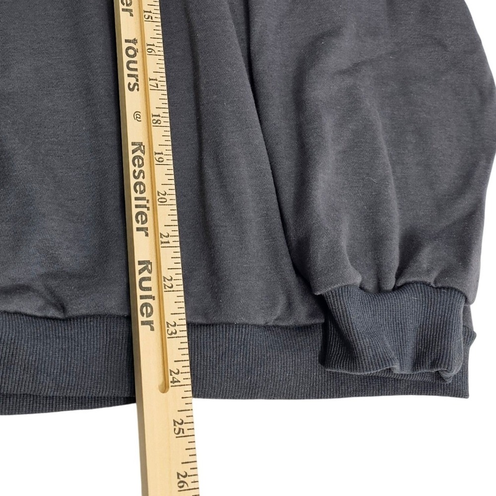 NWT Cider Graphic Hoodie Women's Large "Solo Rider" Charcoal Grey Oversized‎ - Picture 5 of 7